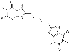 CAS#: 6466-31-5, 8,8'-(1,5-Pentanediyl)Bis(3,7-Dihydro-1,3-Dimethyl-2-Thioxo-6H-Purin-6-One)