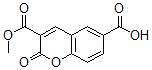 CAS 登录号：6468-71-9， 3-甲氧羰基-2-氧代-alpha-苯并吡喃-6-羧酸