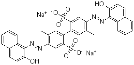 CAS#: 6472-50-0, 4,4'-Bis[2-(2-Hydroxy-1-Naphthalenyl)Diazenyl]-5,5'-Dimethyl-[1,1'-Biphenyl]-2,2'-Disulfonicacid Sodiumsalt (1:2)