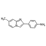 CAS#: 64730-34-3, 4-(7-Methylimidazo[1,2-a]pyridin-2-yl)aniline