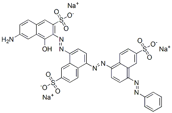 CAS#: 6476-10-4, 8-[(7-Amino-1-Hydroxy-3-Sulfo- 2-Naphthalenyl)Azo]-5-[[4-(Phenylazo)-6-Sulfo -1-Naphthalenyl]Azo]-2-Naphthalenesulfonic Acid Trisodium Salt