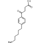CAS#: 64779-08-4, 4-(4-Hexylphenyl)-4-oxobutanoic acid