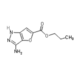 CAS#: 648412-40-2, Propyl 3-amino-1H-furo[3,2-c]pyrazole-5-carboxylate