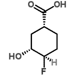 CAS#: 648419-95-8, (1R,3R,4R)-4-Fluoro-3-hydroxycyclohexanecarboxylic acid