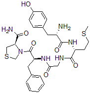 CAS#: 64889-79-8, [R-(R*,S*)]-L-Tyrosyl-D-methionyl-N-[2-[4-(aminocarbonyl)-3-thiazolidinyl]-2-oxo-1-(phenylmethyl)ethyl]-Glycinamide
