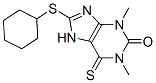 CAS#: 6493-42-1, 8-(Cyclohexylthio)-1,3-Dimethyl-6-Thioxo-1,6-Dihydro-7H-Purin-2(3H)-One