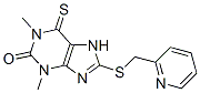 CAS 登录号：6493-43-2， 8-[(2-吡啶甲基)硫代]-3,7-二氢-1,3-二甲基-6-硫代-1H-嘌呤-2-酮