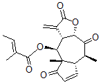 CAS#: 64937-26-4, (Z)-2-Methyl-2-Butenoic Acid [(3aS)-2,3,3a,4,4a,5,7aalpha,8,9,9aalpha-Decahydro-4abeta,8alpha-Dimethyl-3-Methylene-2,5,9-Trioxoazuleno[6,5-b]Furan-4alpha-Yl] Ester