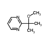 CAS 登录号：64958-55-0， 2-(2-甲氧基-2-丙基)嘧啶