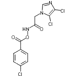 CAS#: 649663-26-3, N-[(4-Chlorobenzoyl)oxy]-2-(4,5-dichloro-1H-imidazol-1-yl)acetamide