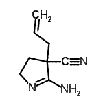 CAS 登录号：649759-90-0， 4-烯丙基-5-氨基-3,4-二氢-2H-吡咯-4-甲腈