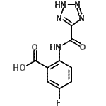 CAS#: 649766-37-0, 5-Fluoro-2-[(2H-tetrazol-5-ylcarbonyl)amino]benzoic acid