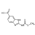 CAS 登录号：65003-40-9， 2-[(甲氧羰基)氨基]-1H-苯并咪唑-5-羧酸