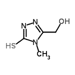 CAS#: 65029-36-9, 5-(Hydroxymethyl)-4-methyl-2,4-dihydro-3H-1,2,4-triazole-3-thione