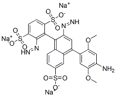 CAS#: 65036-59-1, Trisodium 2-[4-(4-Amino-2,5-Dimethoxy-Phenyl)Diazenyl-6-Sulfonato-Naphthalen-1-Yl]Diazenylbenzene-1,4-Disulfonate