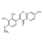 CAS#: 65048-75-1, 3-(2,3-Dihydroxy-4-methoxyphenyl)-7-hydroxy-4H-chromen-4-one