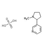 CAS#: 6505-86-8, 3-(1-Methyl-2-Pyrrolidinyl)Pyridine Sulfate (1:1)
