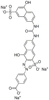 CAS#: 65072-26-6, Trisodium 4-[[1-Hydroxy-6-[[[(5-Hydroxy-7-Sulphonato-2-Naphthyl)Amino]Carbonyl]Amino]-3-Sulphonato-2-Naphthyl]Azo]Benzoate