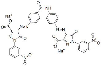 CAS#: 65104-25-8, 4-((4-((4-((3-Carboxy-4,5-Dihydro-1-(3-Nitrophenyl)-5-Oxo-1H-Pyrazol-4-Yl)Azo)Benzoyl)Amino)Phenyl)Azo)-4,5-Dihydro-1-(3-Nitrophenyl)-5-Oxo-1H-Pyrazole-3-Carboxylic Acid Disodium Salt