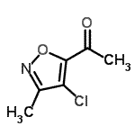CAS 登录号：651355-06-5， 1-(4-氯-3-甲基-1,2-恶唑-5-基)乙酮