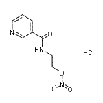 CAS#: 65141-45-9, 2-[(3-Pyridinylcarbonyl)amino]ethyl nitrate hydrochloride (1:1)