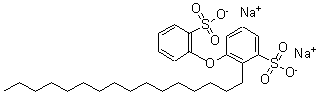 CAS 登录号：65143-89-7， 十六烷基(磺基苯氧基)-苯磺酸钠盐(1:2)