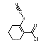 CAS#: 65200-31-9, 2-(Chlorocarbonyl)-1-cyclohexen-1-yl thiocyanate