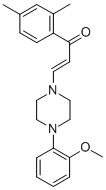 CAS 登录号：65201-18-5， 1-(2,4-二甲基苯基)-3-(4-(2-甲氧基苯基)-1-哌嗪基)-2-丙烯-1-酮