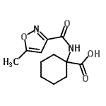CAS#: 652171-59-0, 1-{[(5-Methyl-1,2-oxazol-3-yl)carbonyl]amino}cyclohexanecarboxylic acid