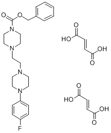 CAS#: 65274-81-9, 4-(2-(4-(4-Fluorophenyl)-1-Piperazinyl)Ethyl)-1-Piperazinecarboxylic Acid Phenylmethyl Ester (E)-2-Butenedioate (1:2)