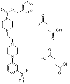 CAS#: 65274-83-1, 4-(2-(4-(3-(Trifluoromethyl)Phenyl)-1-Piperazinyl)Ethyl)-1-Piperazinecarboxylic Acid Phenylmethyl Ester (E)-2-Butenedioate (1:2)