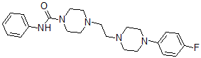 CAS#: 65274-88-6, 4-(2-(4-(4-Fluorophenyl)-1-piperazinyl)ethyl)-N-phenyl-1-piperazinecarboxamide