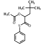 CAS#: 65302-92-3, 4,4-Dimethyl-1-oxo-1-(phenylsulfanyl)-2-pentanyl acetate