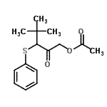 CAS 登录号：65302-94-5， 4,4-二甲基-2-氧代-3-(苯基硫基)戊基乙酸酯