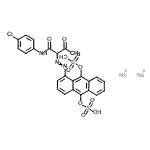 CAS 登录号：6535-53-1， 2-[2-[9,10-二(磺基氧基)-1-蒽基]偶氮]-N-(4-氯苯基)-3-氧代-丁酰胺钠盐(1:2)