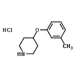 CAS#: 65367-96-6, 4-(3-Methylphenoxy)piperidine hydrochloride (1:1)