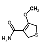 CAS#: 65369-30-4, 4-Methoxy-2,5-dihydro-3-thiophenecarboxamide