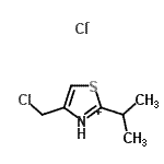 CAS#: 65386-28-9, 4-(Chloromethyl)-2-isopropyl-1,3-thiazol-3-ium chloride