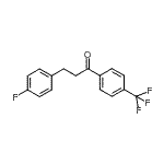 CAS 登录号：654673-19-5， 3-(4-氟苯基)-1-[4-(三氟甲基)苯基]-1-丙酮