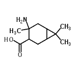 CAS#: 654680-86-1, 4-Amino-4,7,7-trimethylbicyclo[4.1.0]heptane-3-carboxylic acid