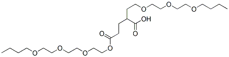 CAS 登录号：65520-42-5， 二[2-[2-(2-丁氧基乙氧基)乙氧基]乙基]戊二酸氢酯