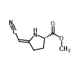CAS#: 65571-74-6, Methyl (5Z)-5-(cyanomethylene)-L-prolinate