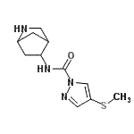 CAS#: 655788-31-1, N-(3-azabicyclo[2.2.1]heptan-6-yl)-4-methylsulfanyl-pyrazole-1-carboxamide