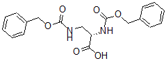 CAS#: 65621-26-3, N-[(Phenylmethoxy)Carbonyl]-3-[[(Phenylmethoxy)Carbonyl]Amino]-L-Alanine