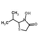 CAS#: 65655-87-0, 3-Hydroxy-2-isopropyl-1,3-thiazolidin-4-one
