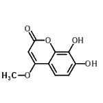CAS 登录号：65692-21-9， 7,8-二羟基-4-甲氧基-2H-苯并吡喃-2-酮