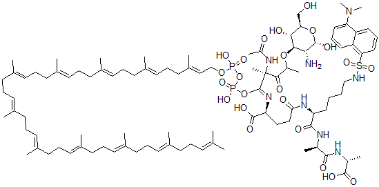 CAS#: 65717-73-9, Undecaprenyl Diphosphate-N-Acetylmuramoyl-(5-Dimethylaminonaphthalene-1-Sulfonyl)Pentapeptide