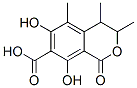 CAS#: 65718-85-6, (3R,4S)-6,8-Dihydroxy-3,4,5-trimethyl-1-oxo-3,4-dihydro-1H-isochromene-7-carboxylic acid