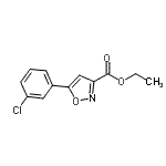 CAS 登录号：657424-77-6， 乙基5-(3-氯苯基)-1,2-恶唑-3-羧酸酯