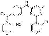 CAS#: 65789-87-9, 4-(4-((2-(2-Chlorophenyl)-6-Methyl-4-Pyrimidinyl)Amino)Benzoyl)-Morpholine Monohydrochloride